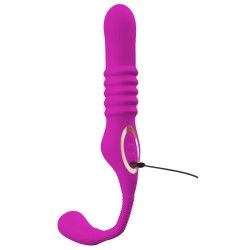 Vibratore strapon indossabile fucsia Vibratore strapon indossabile fucsia