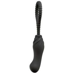 Strapon dildo indossabile flessibile nero Strapon dildo indossabile flessibile nero