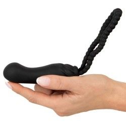 Strapon dildo indossabile flessibile nero Strapon dildo indossabile flessibile nero