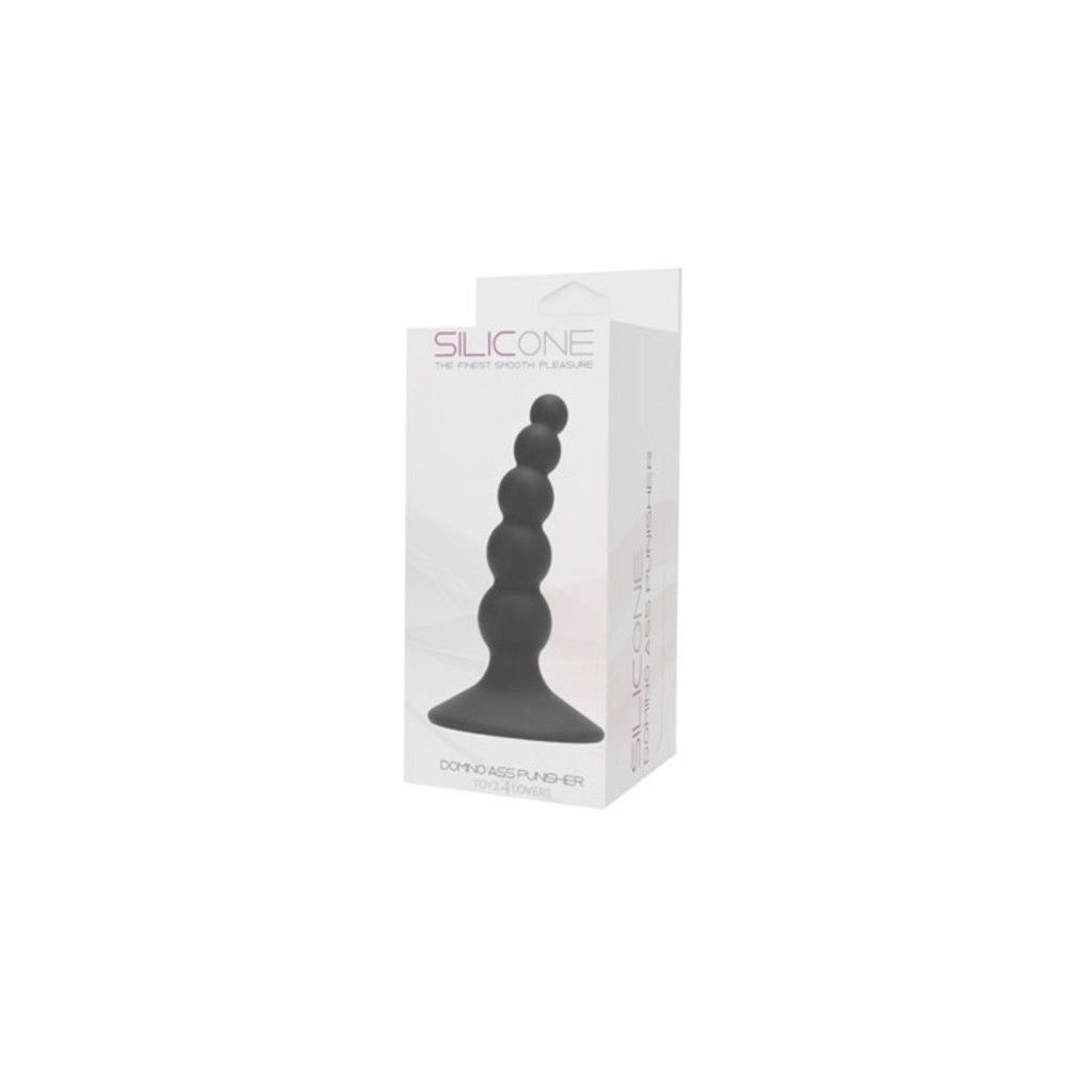 PLUG ANALE Anal Dildo DOMINO ASS PUNISHER SILICONE BLACK