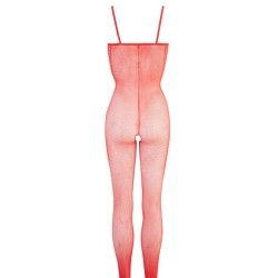Tuta sexy di rete rossa senza cavallo Tuta sexy di rete rossa senza cavallo
