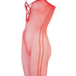 Tuta sexy di rete rossa senza cavallo Tuta sexy di rete rossa senza cavallo