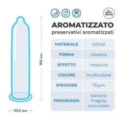 Preservativi aromatizzati love match 144 pz Preservativi aromatizzati love match 144 pz