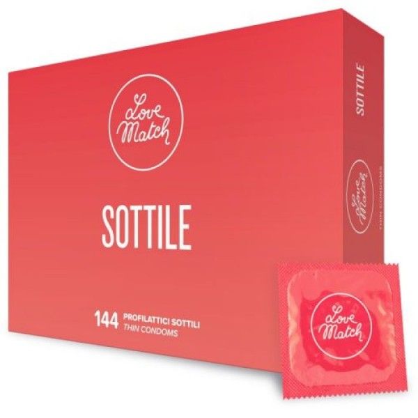 Preservativi sottili love match 144 pz