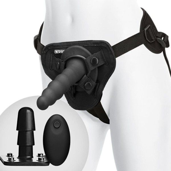 Cintura Strapon fallo vibrante 16,5 cm nero