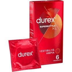Preservativi Durex supersottile XL 6pz Preservativi Durex supersottile XL 6pz