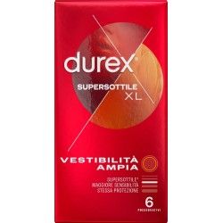 Preservativi Durex supersottile XL 6pz Preservativi Durex supersottile XL 6pz