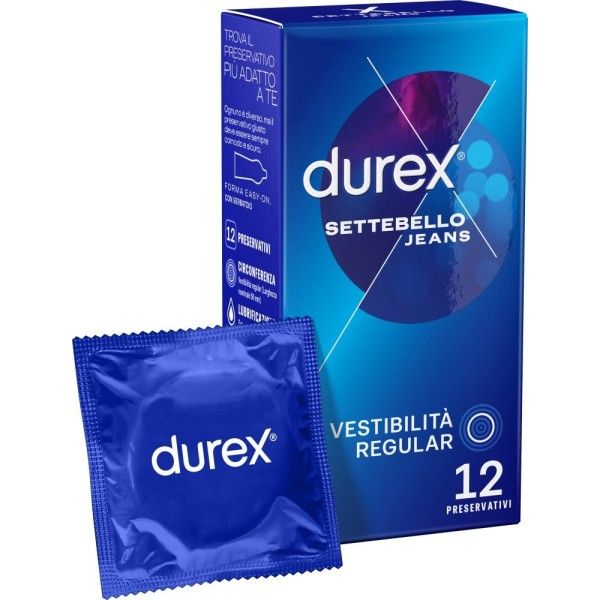Preservativi settebello Jeans Durex 12 pz