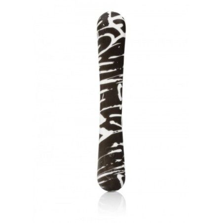 Vibratore donna flessibile graffiti bianchi