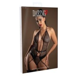 Body sexy a rete con reggicalze nero Body sexy a rete con reggicalze nero