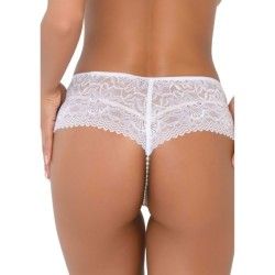 Tanga in pizzo con perle Ashley bianco Tanga in pizzo con perle Ashley bianco