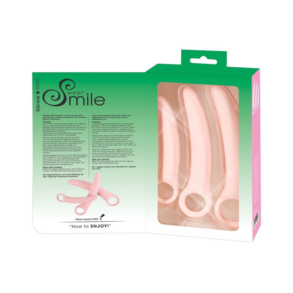 Vaginal trainers set 3 pz dildo in silicone