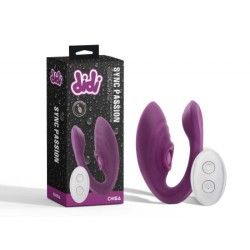 Vibratore per coppia Sync Passion Viola Vibratore per coppia Sync Passion Viola