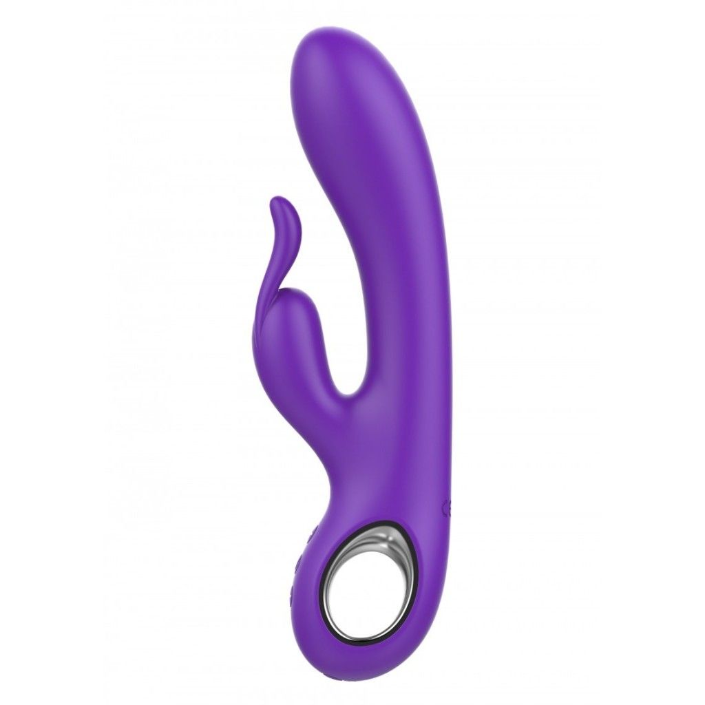 Vibratore rabbit in silicone dildo fallo doppio stimolatore clitoride vibrante sex toy