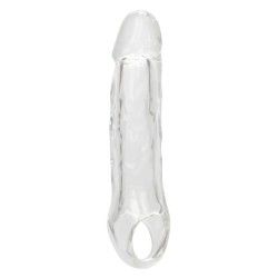 Guaina pene con anello trasparente 18 cm Guaina pene con anello trasparente 18 cm