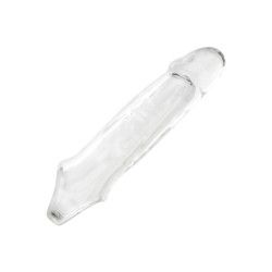 Guaina pene con anello trasparente 18 cm Guaina pene con anello trasparente 18 cm