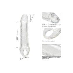 Guaina pene con anello trasparente 18 cm Guaina pene con anello trasparente 18 cm