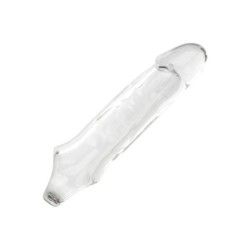 Guaina pene con anello trasparente 21 cm Guaina pene con anello trasparente 21 cm