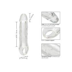 Guaina pene con anello trasparente 21 cm Guaina pene con anello trasparente 21 cm