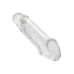 Guaina pene con anello trasparente 23.5 cm Guaina pene con anello trasparente 23.5 cm