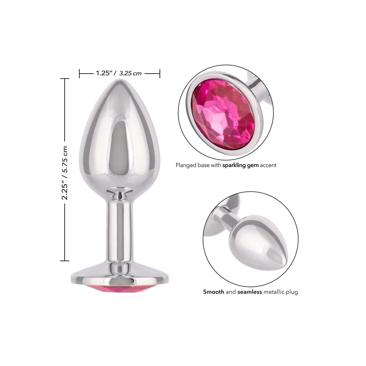 Plug anale con pietra Jewel Small Rose Plug