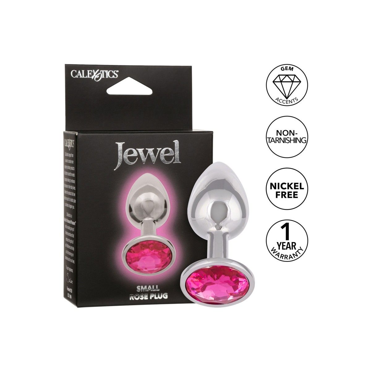 Plug anale con pietra Jewel Small Rose Plug