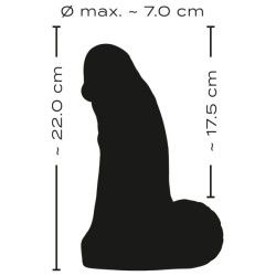 Fallo XL realistico 22 cm Real Giant nero Fallo XL realistico 22 cm Real Giant nero