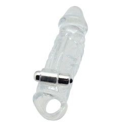 Guaina e Prolunga Pene vibrante 23 cm Guaina e Prolunga Pene vibrante 23 cm