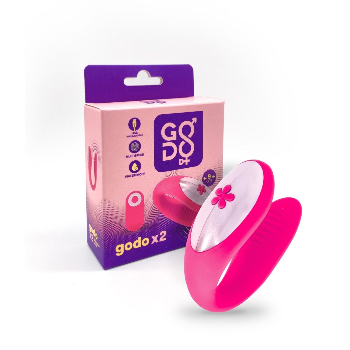 Vibratore per coppie godo di+ fucsia