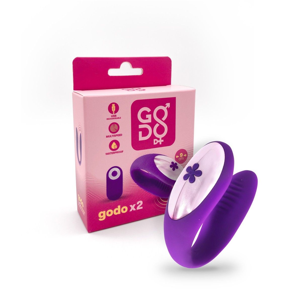 Vibratore per coppie godo di+ viola