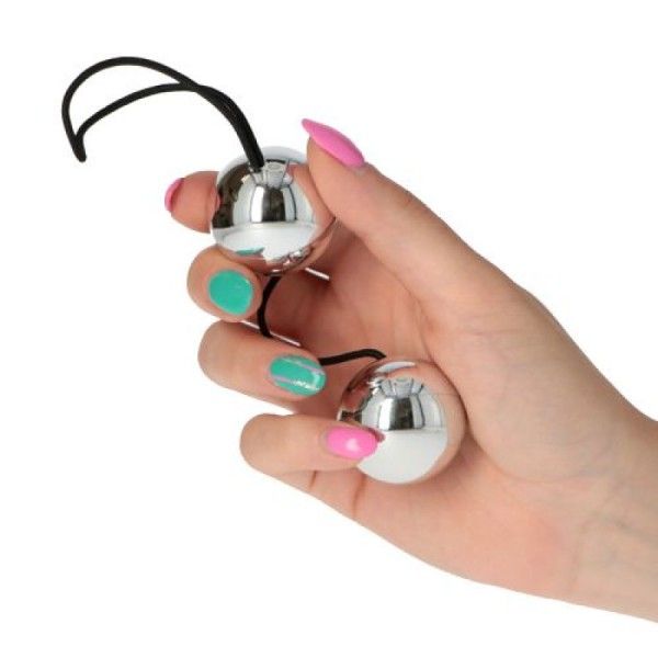 Palline stimolanti vaginali argentate