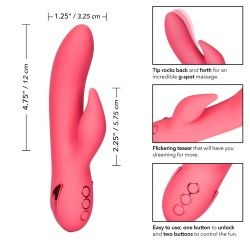 Vibratore rabbit rosa per punto G Vibratore rabbit rosa per punto G