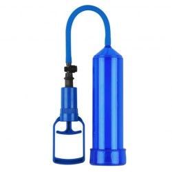 Pompa pene manuale Push Touch blu Pompa pene manuale Push Touch blu