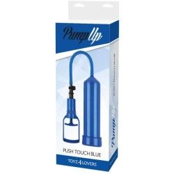 Pompa pene manuale Push Touch blu Pompa pene manuale Push Touch blu