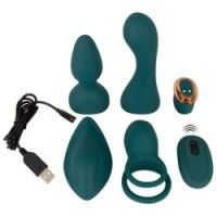 Kit 4 sex toys e telecomando verde