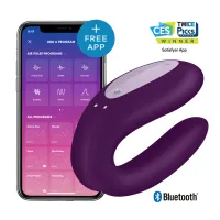 Vibratore coppia Double Joy viola Satisfyer