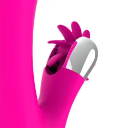 Vibratore rabbit con lingue rotanti Vibratore rabbit con lingue rotanti