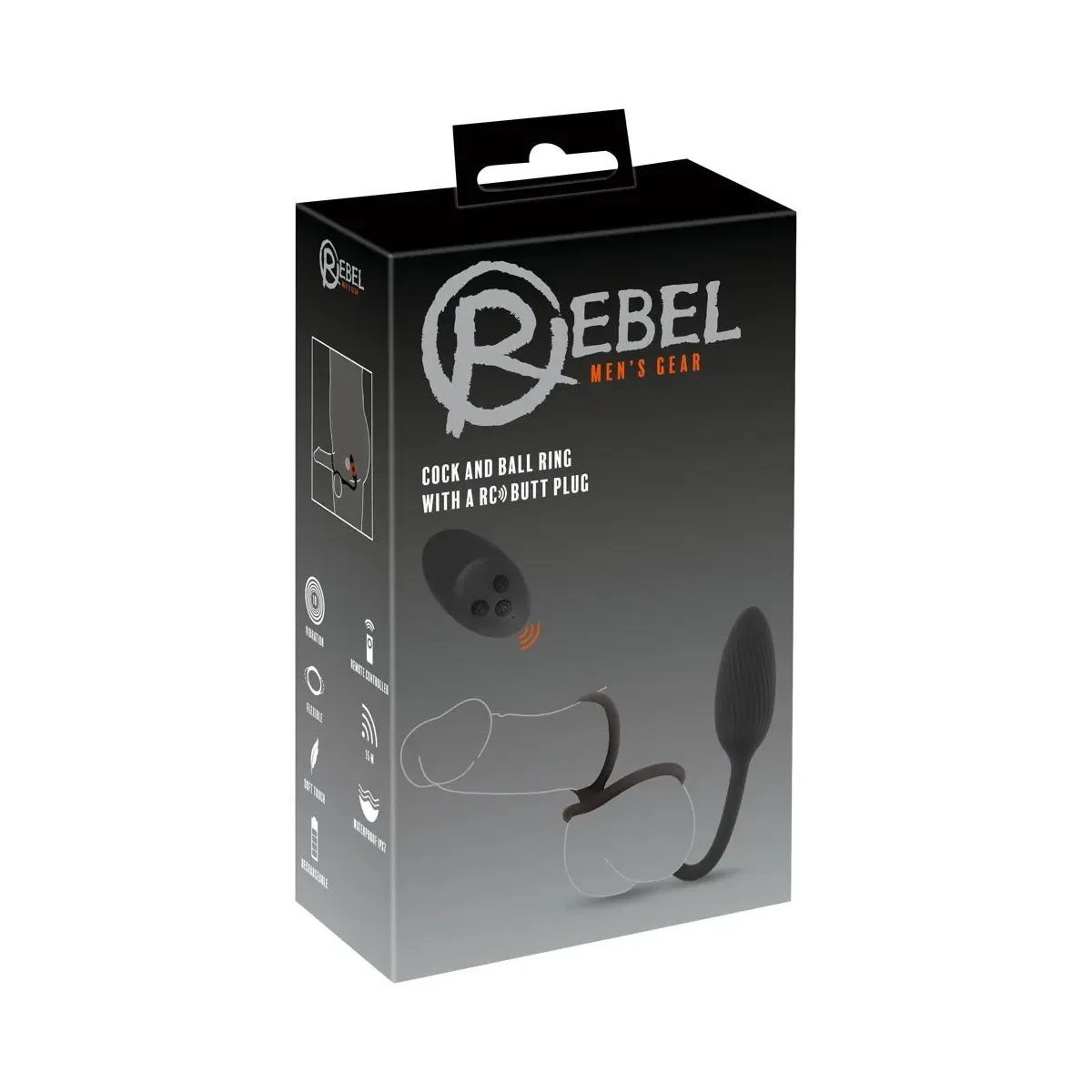 Vibratore anale con anello pene testicoli