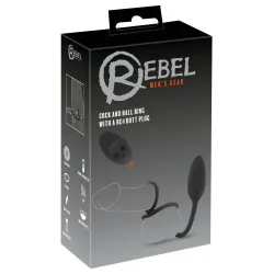Vibratore anale con anello pene testicoli Vibratore anale con anello pene testicoli