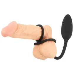 Vibratore anale con anello pene testicoli Vibratore anale con anello pene testicoli