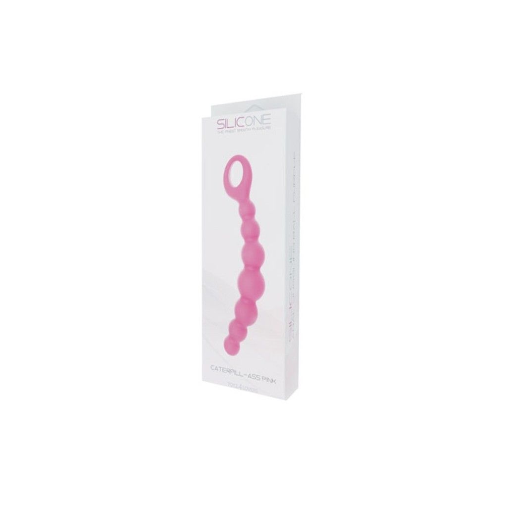 Fallo anale anal Dildo ass silicone caterpillar Pink