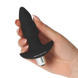 Plug anale mini ondulato nero 10 cm Plug anale mini ondulato nero 10 cm