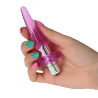 Plug anale con bullet vibrante viola