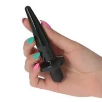Plug anale vibrante 12,4 cm Small nero