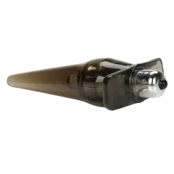 Plug anale vibrante conico grigio Plug anale vibrante conico grigio