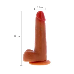 Dildo realistico Silicone Foreskin 18 cm Dildo realistico Silicone Foreskin 18 cm