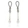 Stringi capezzoli Crystal Teardrops pendenti