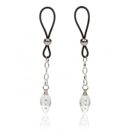 Stringi capezzoli Crystal Teardrops pendenti