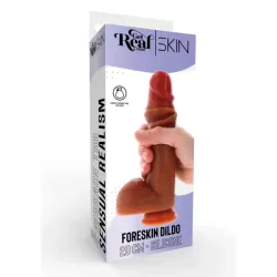 Dildo realistico Silicone Foreskin 20 cm Dildo realistico Silicone Foreskin 20 cm
