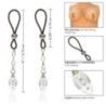 Stringi capezzoli Crystal Teardrops pendenti Stringi capezzoli Crystal Teardrops pendenti